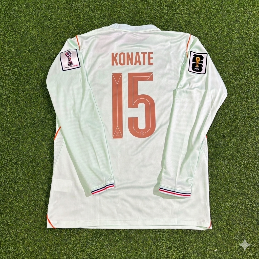 Ibrahima Konaté #15 France 2026 World Cup Away Long Sleeve Jersey