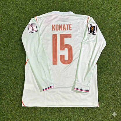 Ibrahima Konaté #15 France 2026 World Cup Away Long Sleeve Jersey