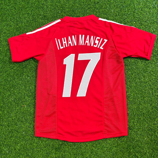 İlhan Mansız Türkiye 2002 World Cup Red Home Retro Football Jersey