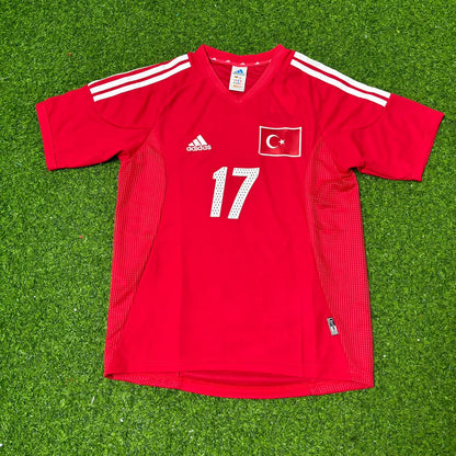 İlhan Mansız Türkiye 2002 World Cup Red Home Retro Football Jersey