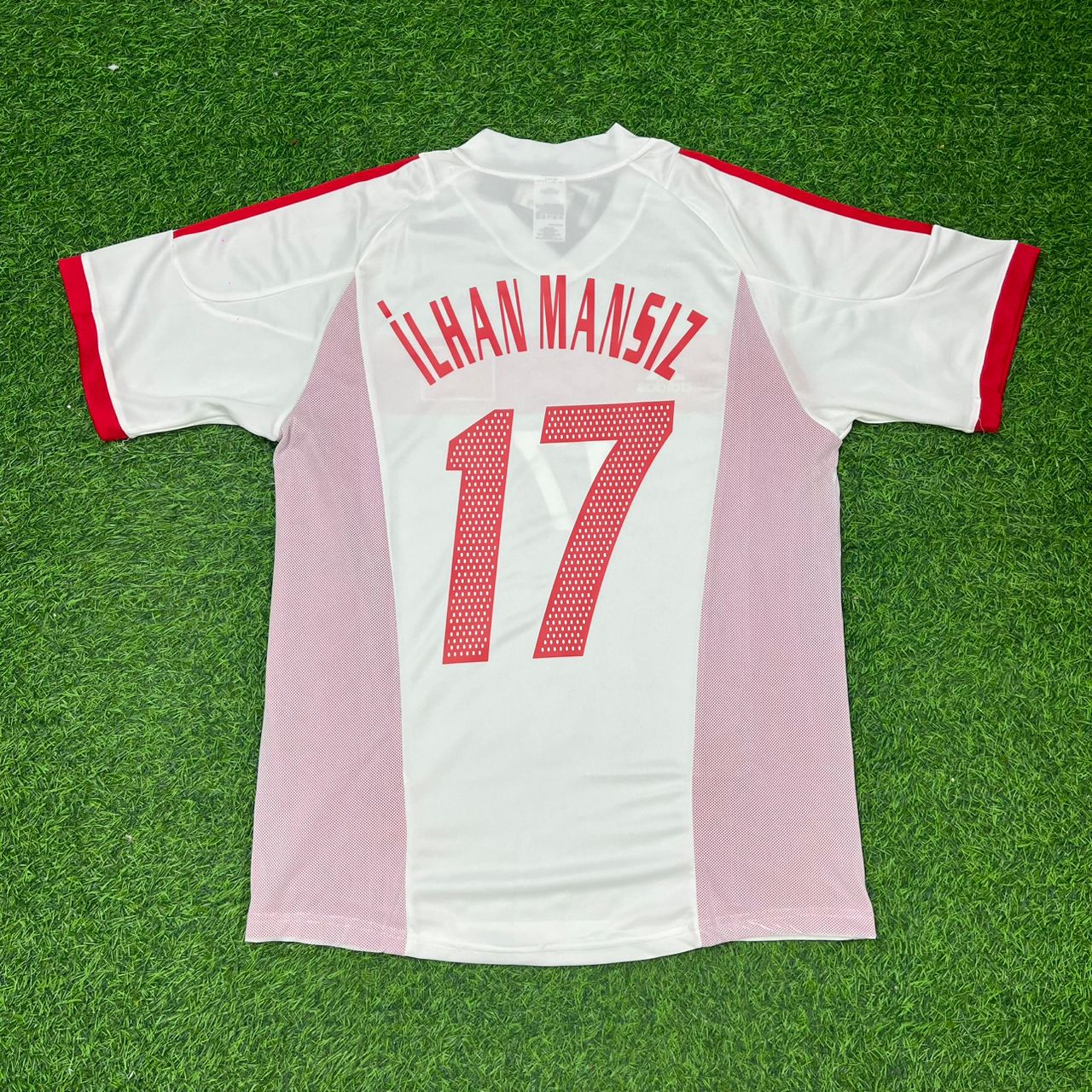 İlhan Mansız Türkiye 2002 World Cup White Retro Football Jersey