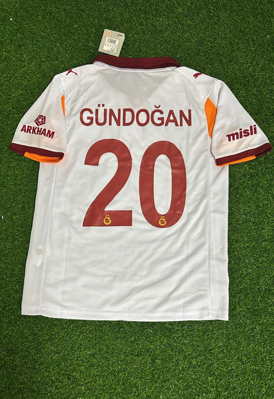 İlkay Gündoğan Galatasaray Away White New Season Football Jersey Kit