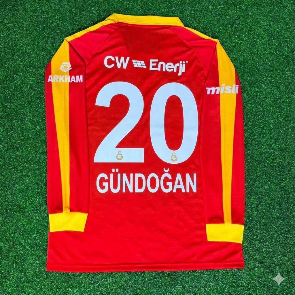 İlkay Gundogan Galatasaray Legendary Retro Vintage Long Sleeve Football Jersey