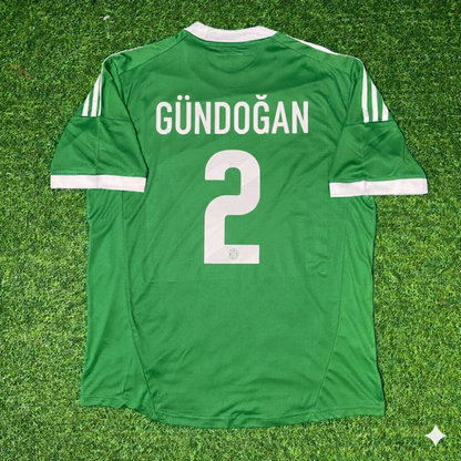 İlkay Gündoğan Germany EURO 2012 Green Retro Football Jersey
