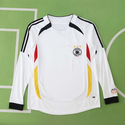 Germany Deutschland 2006 Season Germany Home Long Sleeved Retro Trikot