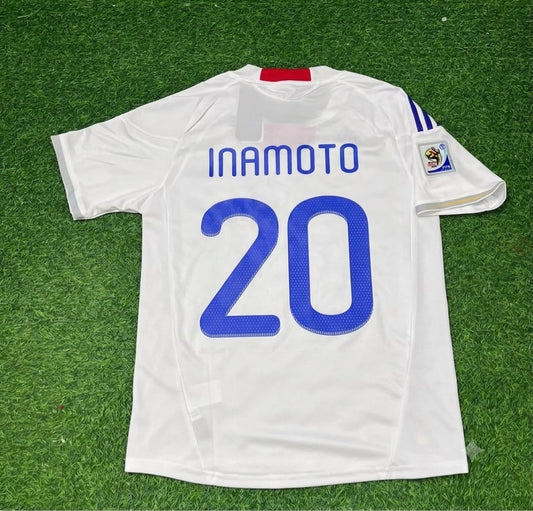 Junichi Inamoto Japan 2010 World Cup White Retro Football Jersey