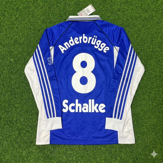 Ingo Anderbrügge #8 Schalke 04 1998-2000 Langarm Retro Fussballtrikot