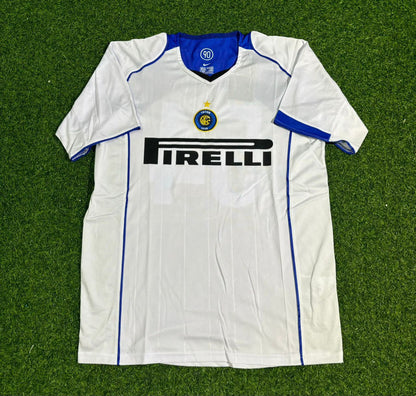 Inter Milan 2004-2005 Retro White Football Jersey