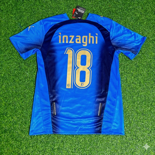 Filippo Inzaghi 18 - Italy 2006 World Cup Final Retro Jersey Maillot Trikot Maglia Soccer Shirt