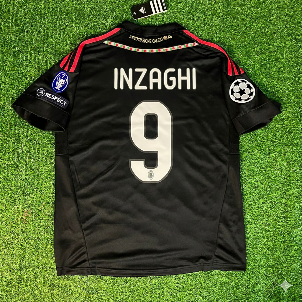 Filippo Inzaghi 9 - Milan Third Kit 2011/12 Retro Kit Jersey Maillot Trikot Soccer Shirt