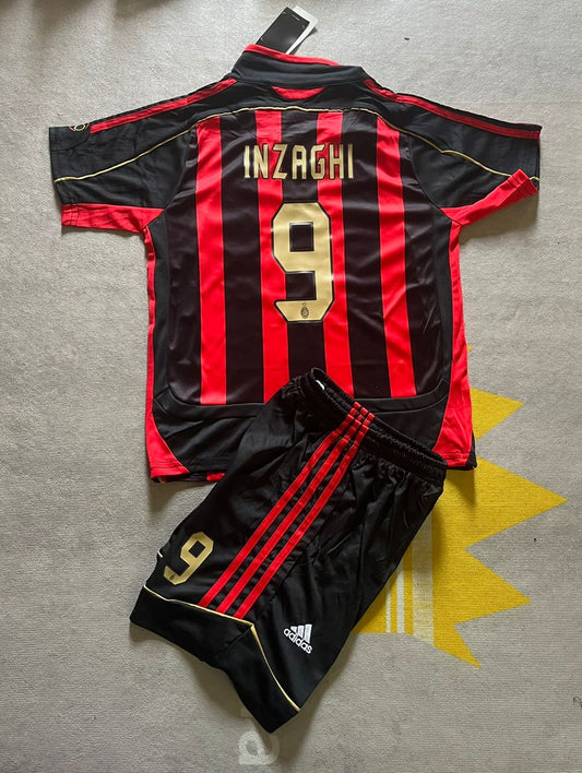 Filippo Inzaghi AC Milan 2007 Kids Children Home Retro Jersey