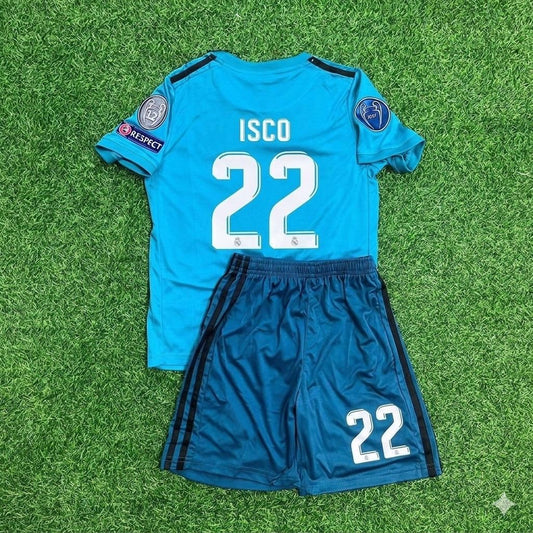 Isco 22- Real Madrid 2017 /2018 Kids Kit Jersey Soccer Shirt KinderTrikot