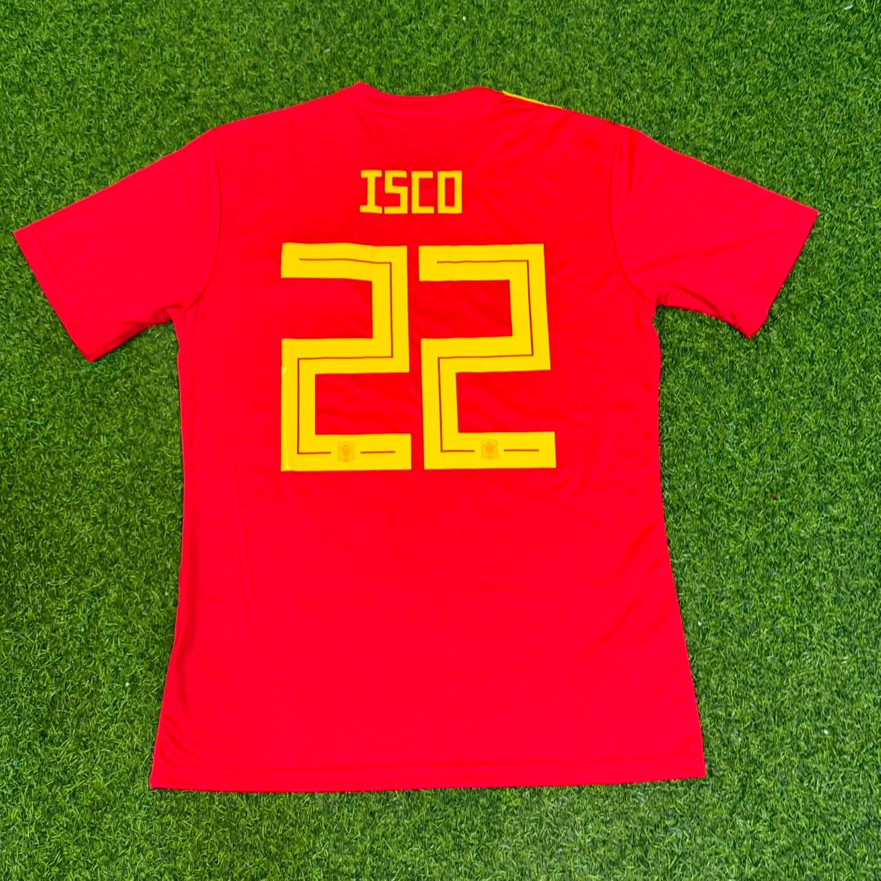 Isco #22 Spain 2018 World Cup Home Football Jersey