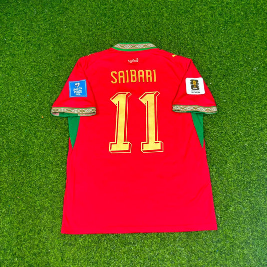 Ismael Saibari Morocco 2026 World Cup Home Red Football Jersey