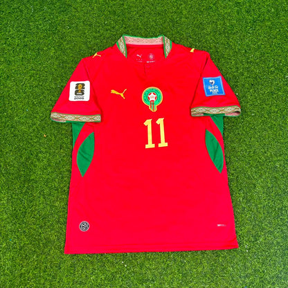 Ismael Saibari Morocco 2026 World Cup Home Red Football Jersey