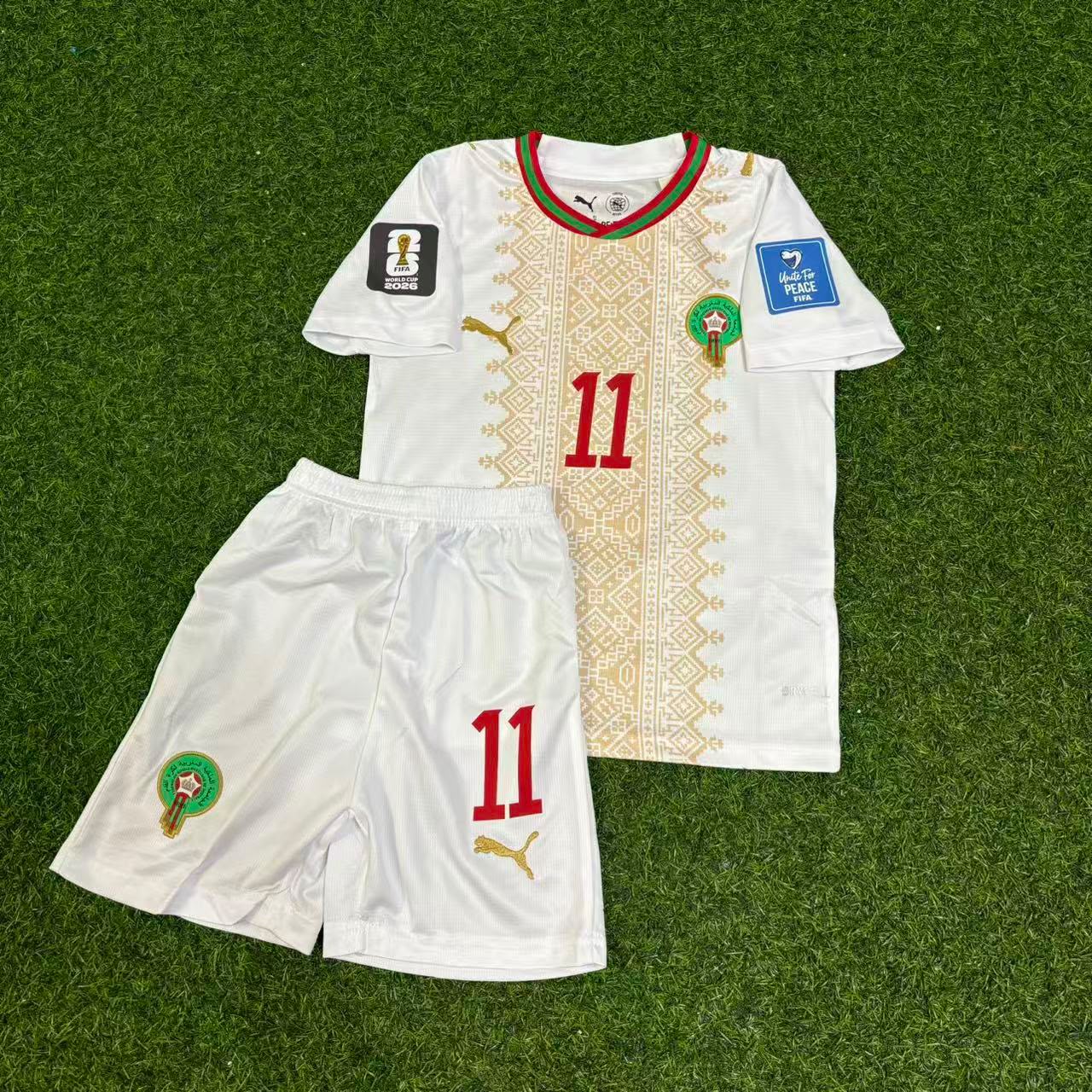 Ismael Saibari #11 Morocco 2026 World Cup Kıds Football Jersey