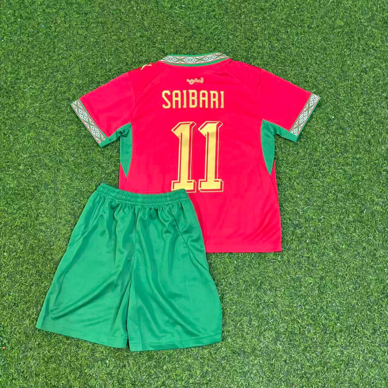 Ismael Saibari #11 Morocco 2026 World Cup Kıds Football Jersey
