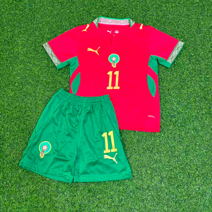 Ismael Saibari #11 Morocco 2026 World Cup Kıds Football Jersey