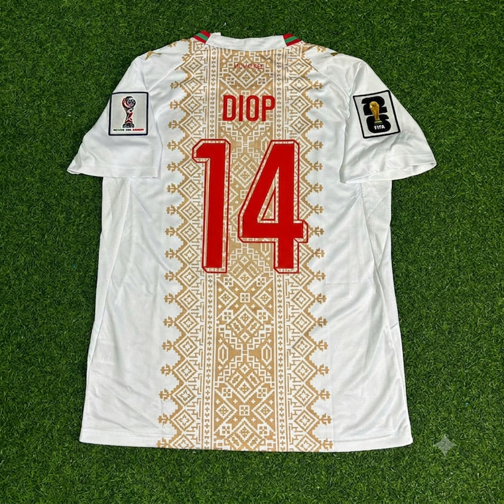 Issa Diop Morocco 2026 World Cup Away White Football Jersey