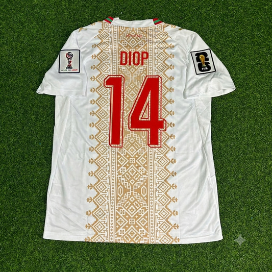 Issa Diop Morocco 2026 World Cup Away White Football Jersey