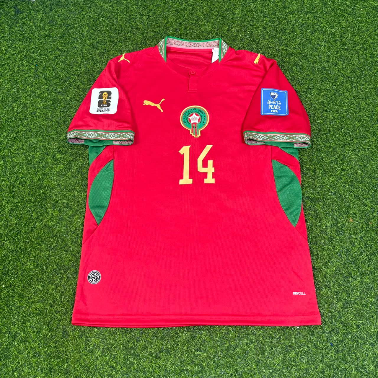 Issa Diop Morocco 2026 World Cup Home Red Football Jersey