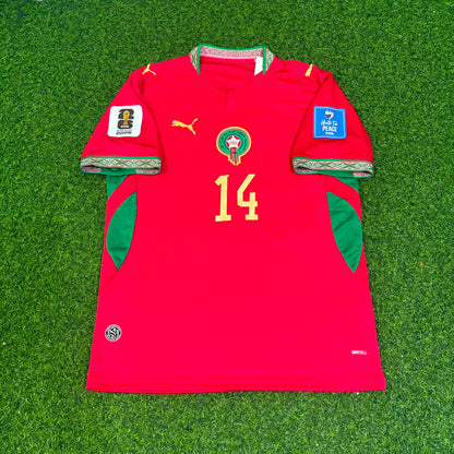 Issa Diop Morocco 2026 World Cup Home Red Football Jersey