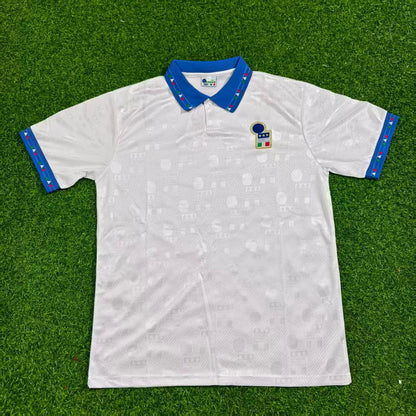 Italy 1994 Maglia Away White Retro Soccer Jersey Football Trikot
