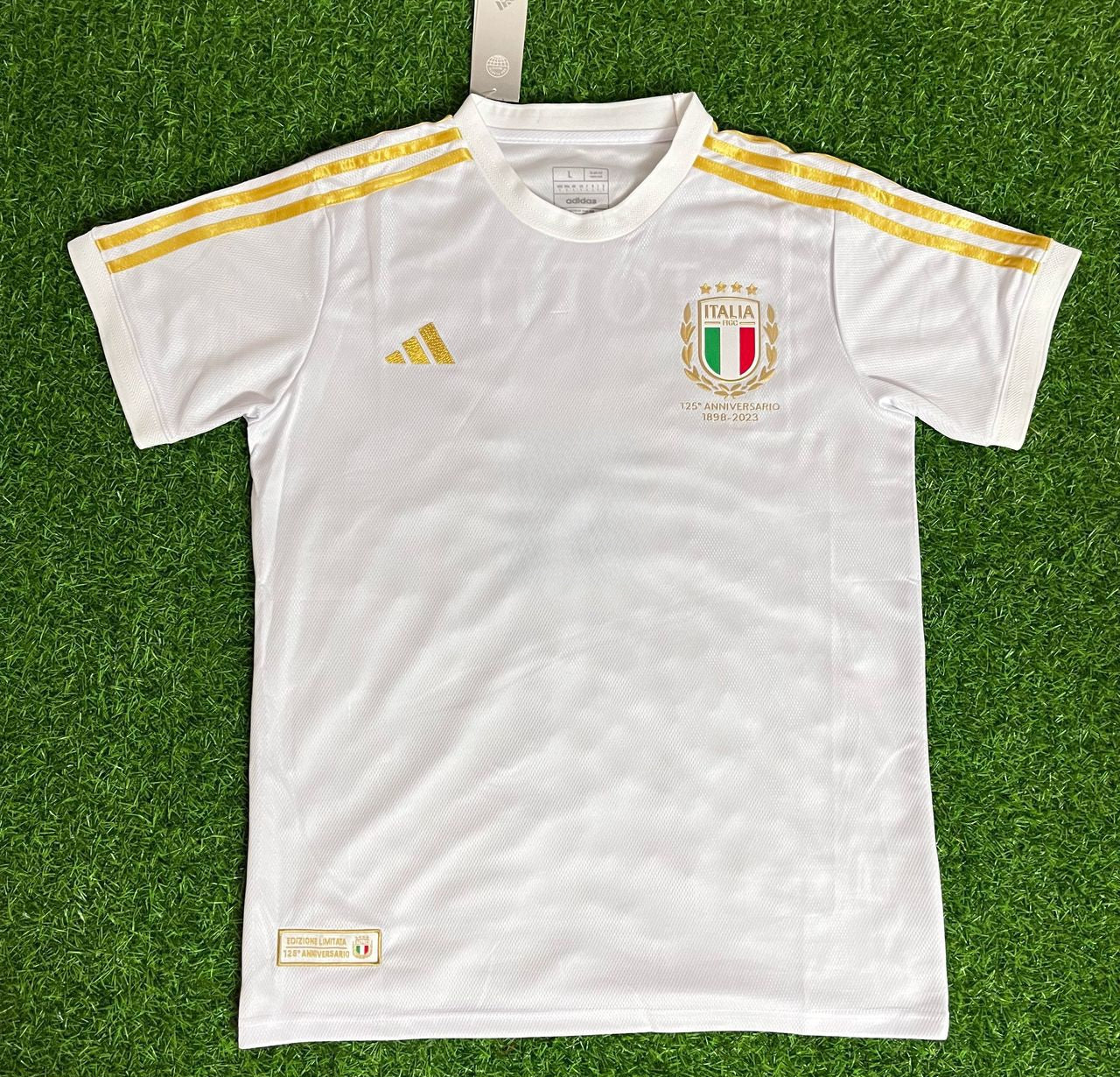 Stephen El Shaarawy - Italy White Anniversary Kit Jersey Trikot Maillot Soccer Shirt