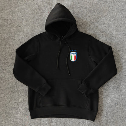 Italy - Hoodie Winter Fleece- Football Kapuzenpullover