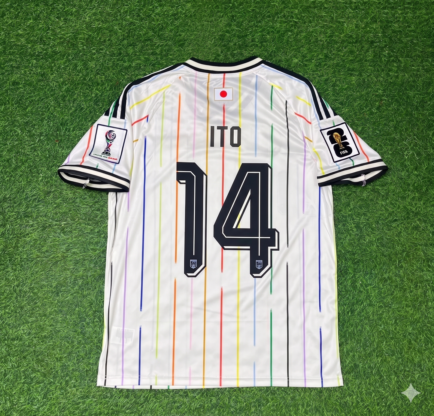Junya Ito Japan 2026 World Cup Away White Football Jersey Trikot Maillot
