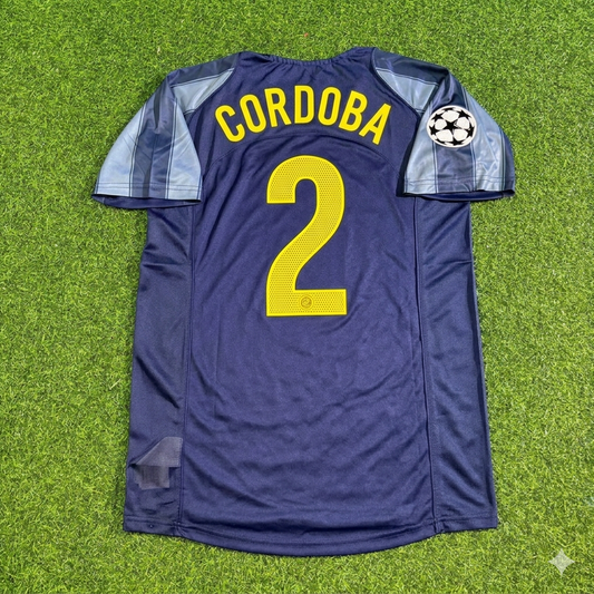 Iván Córdoba #2 Inter Milan 2004-05 Retro Football Jersey Kit