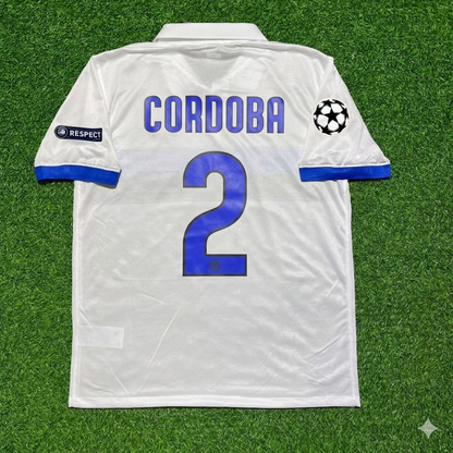 Ivan Cordoba Inter 2009/2010 White Retro Football Jersey
