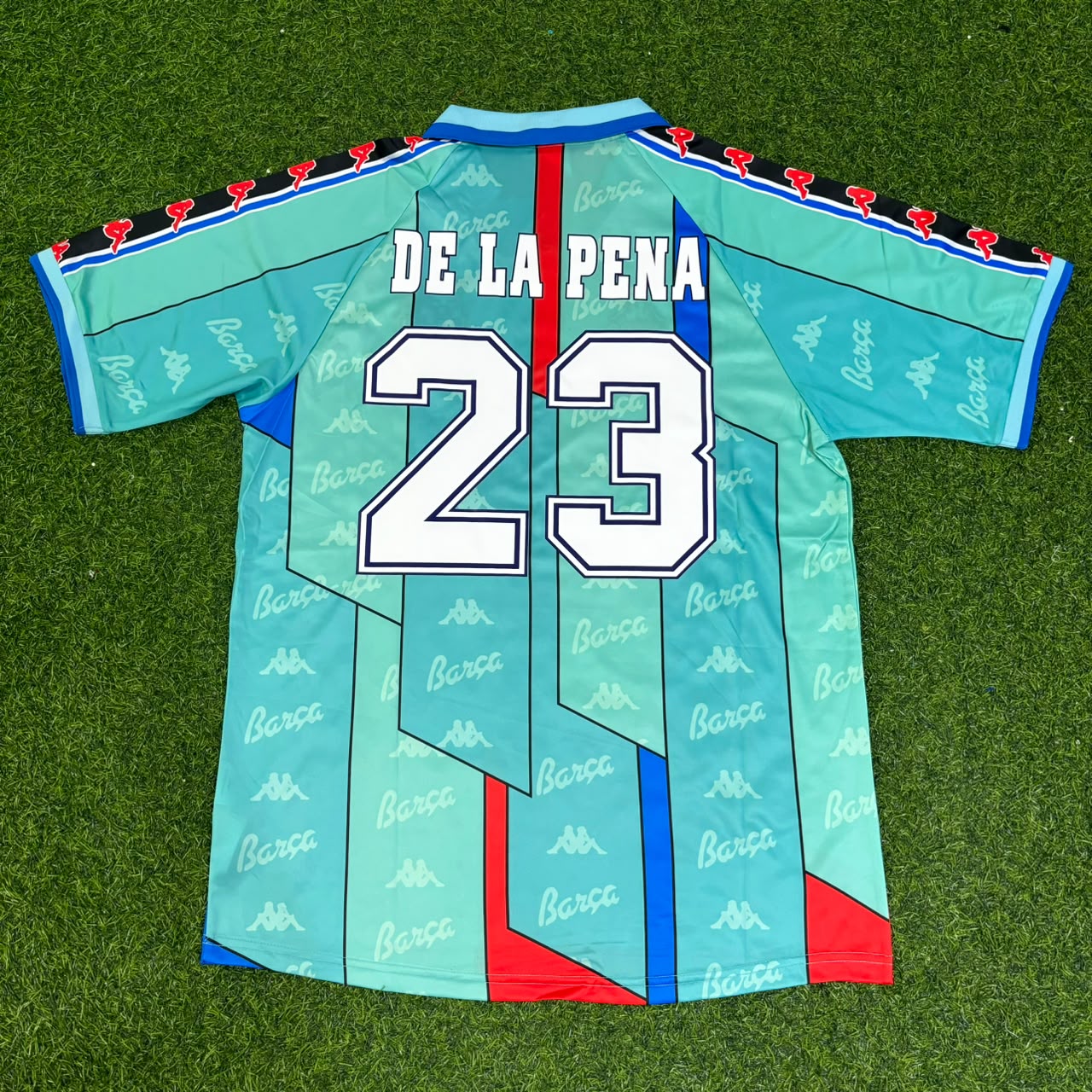 Ivan de la Pena Barcelona 1996 1997 Retro Football Jersey