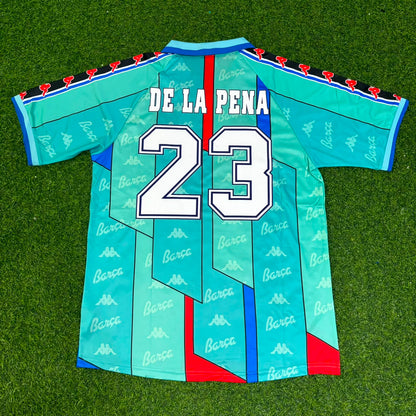 Ivan de la Pena Barcelona 1996 1997 Retro Football Jersey