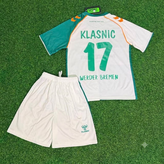Ivan Klasnic Werder Bremen Anniversary Kids Retro Football Jersey
