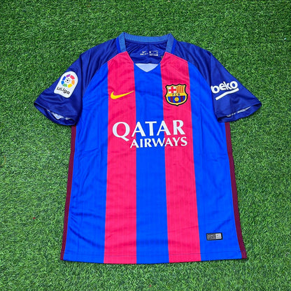 Ivan Rakitić #4 FC Barcelona 2016-2017 Home Retro Football Jersey