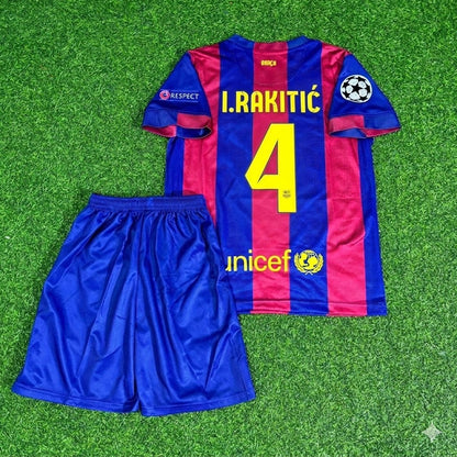 Ivan Rakitić #4 Barcelona 2015 Champions League Final Kids Retro Jersey