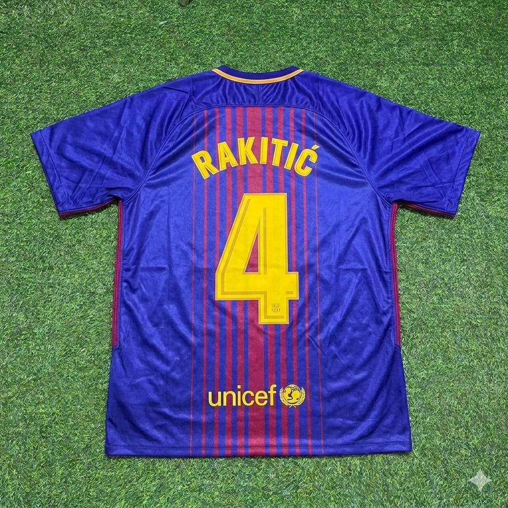 Ivan Rakitić 4- Maillot de football de Barcelone saison 2017/2018