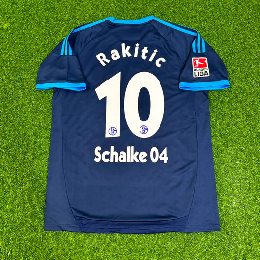 Ivan Rakitic Schalke 04 Retro Away Heimtrikot 10-11 Rot Fußball Trikot