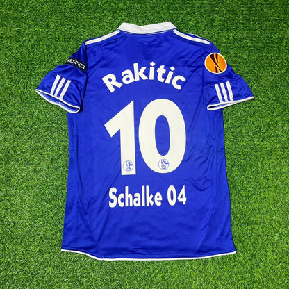 Ivan Rakitić Schalke 04 2011/12 Retro UEFA Patch Football Jersey Kit
