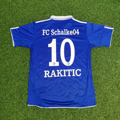 Schalke 04 Ivan Rakitic Retro  Football Jersey Trikot Soccer Shirt