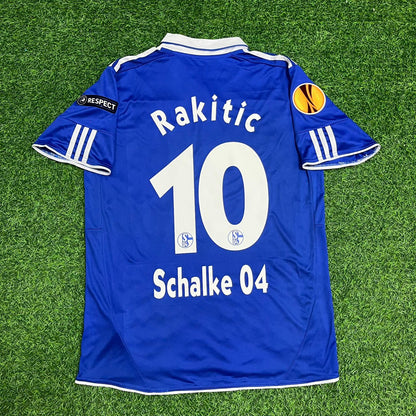Ivan Rakitic Schalke 04 Retro Uefa Patch Football Jersey Trikot Maillot Soccer Shirt