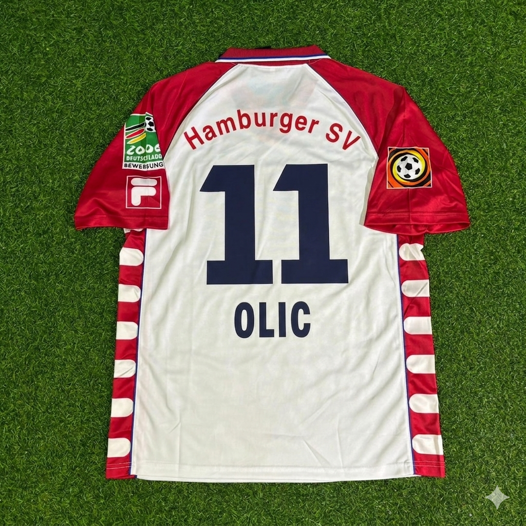 Ivica Olić #11 Hamburger SV Maillot de football rétro domicile