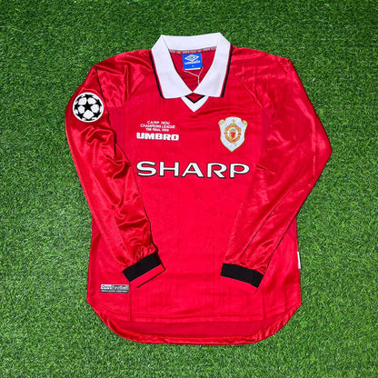 Japp Stam Manchester United 1999 Champions League Final Retro Football Jersey Kit
