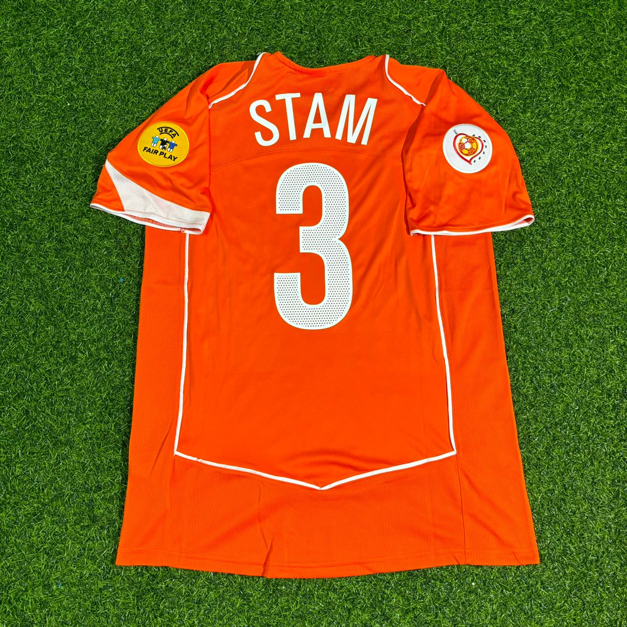 Jaap Stam Netherlands EURO 2004 Home Retro Jersey Trikot