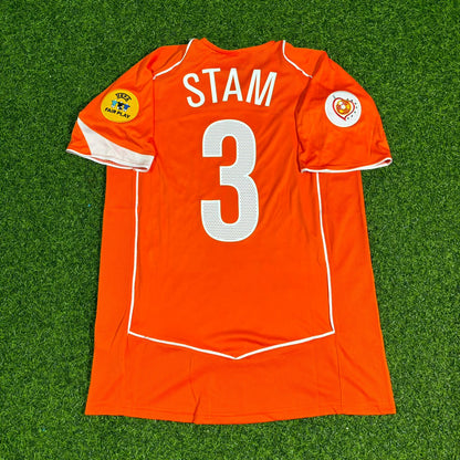 Jaap Stam Netherlands EURO 2004 Home Retro Jersey Trikot