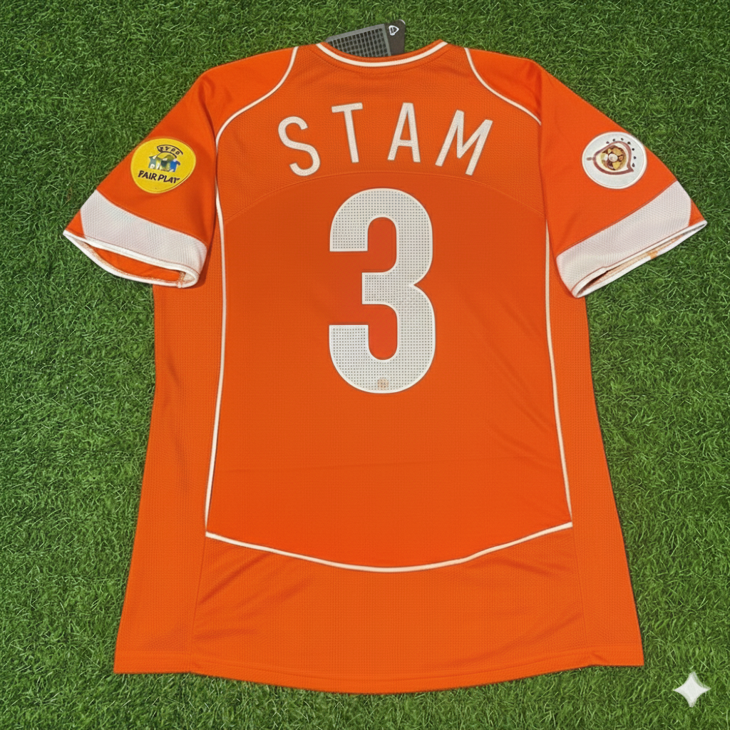 Jaap Stam Niederlande EURO 2004 Home Retro Jersey Trikot
