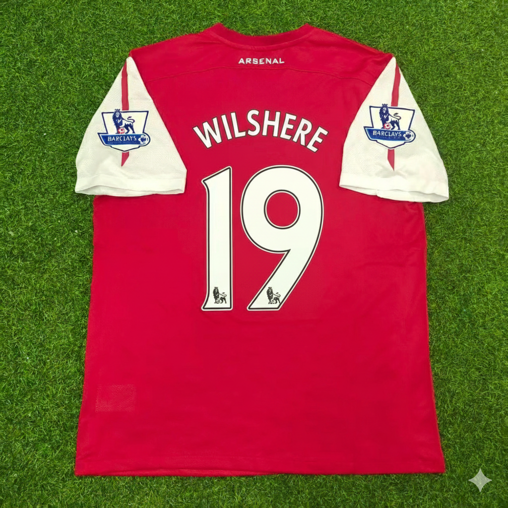 Jack Wilshere Arsenal 2010-2011  Retro Kit Jersey Trikot Maglia Soccer Shirt