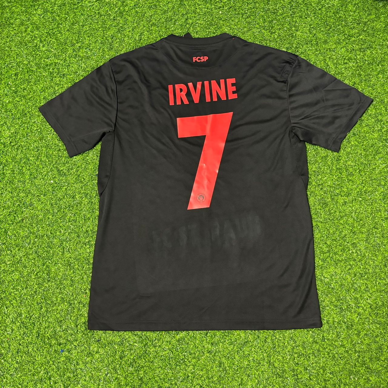 Jackson Irvine FC St. Pauli Black Retro Football Jersey