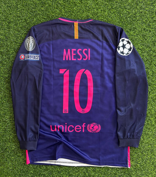 Lila Retro-Trikot von Lionel Messi Barcelona